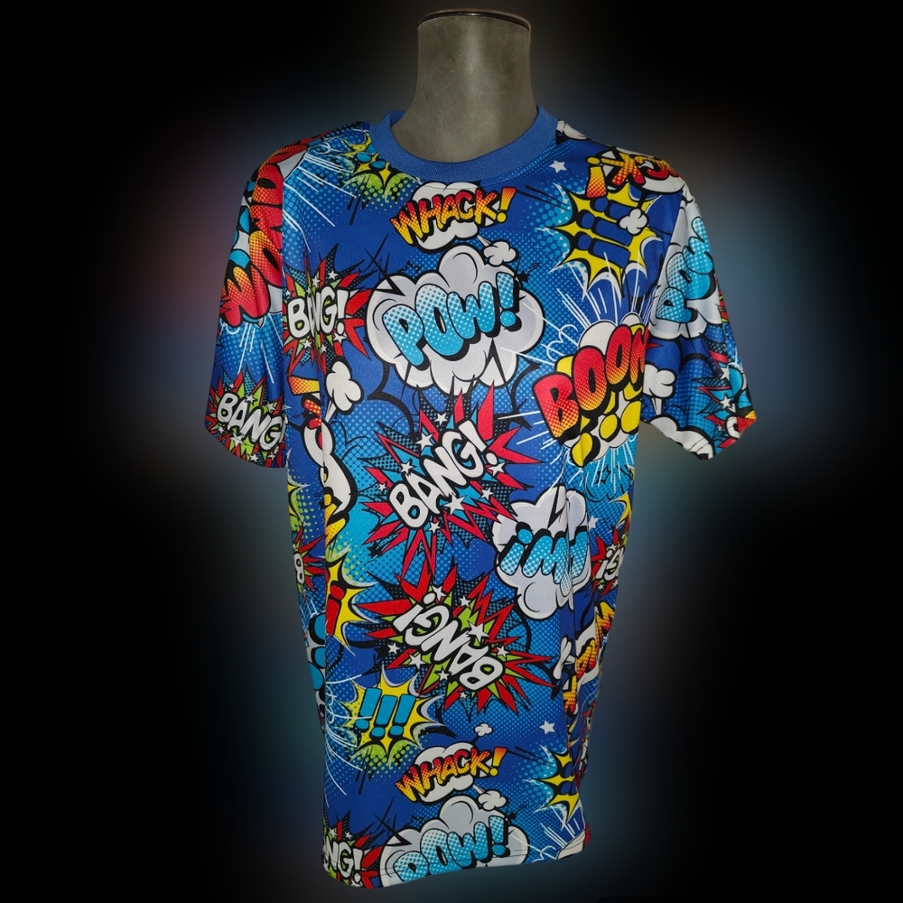 Oh Snap VINTAGE T-Shirt Graphic Tee 90s Small Blue Comic Bubble Pop Art